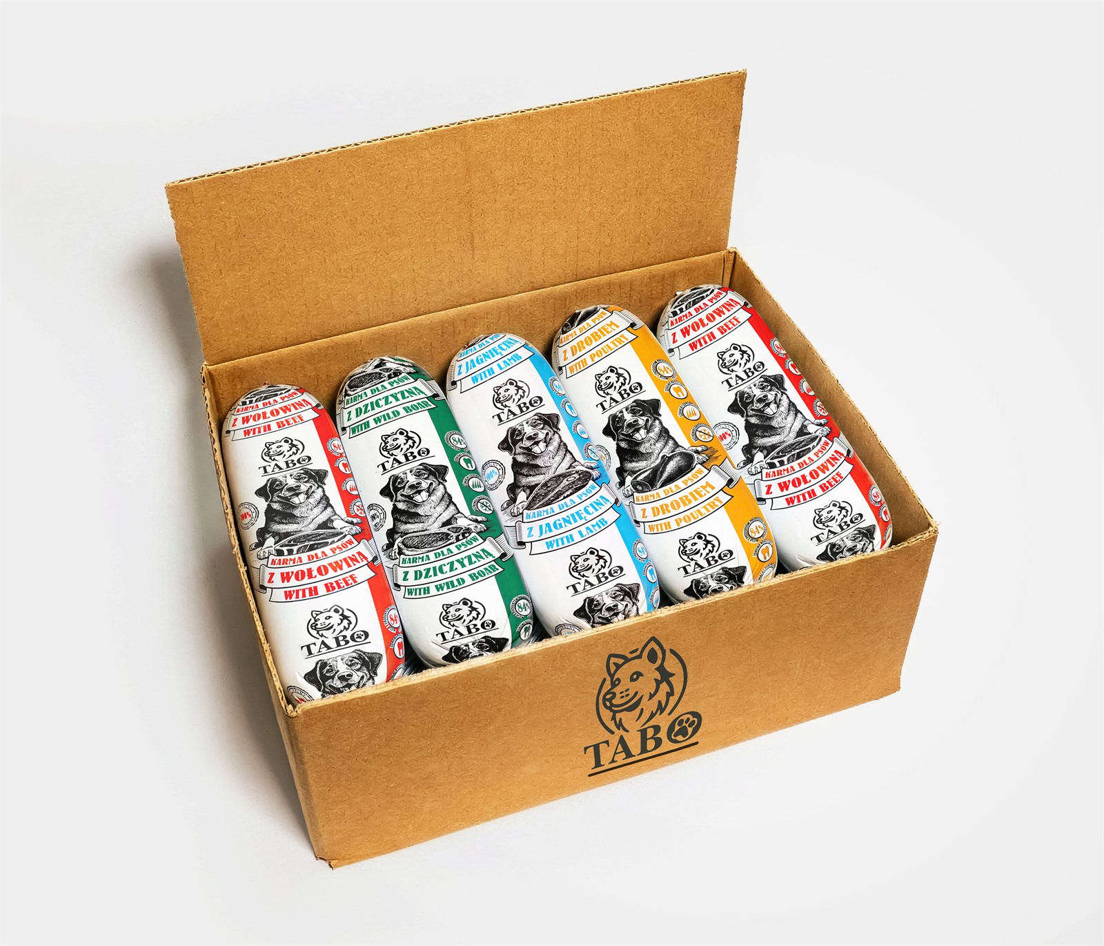 TABO Zestaw Smaków Karmy 1 kg - Karton TABO Box